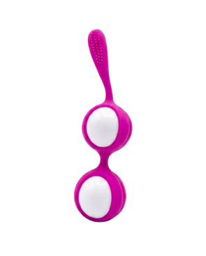 Boules de Geisha Fuchsia Silicone  1 dosette lubrifiant — Pocket Pleasure