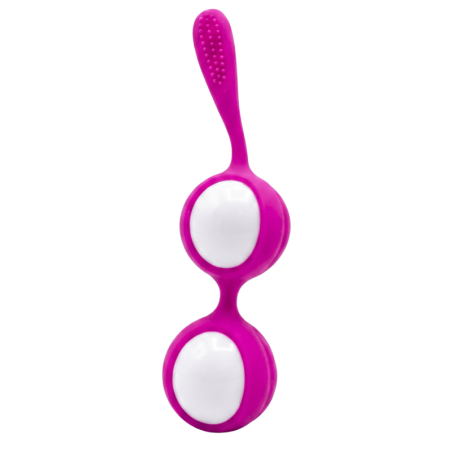 Boules de Geisha Fuchsia Silicone  1 dosette lubrifiant — Pocket Pleasure