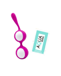 Boules de Geisha Fuchsia Silicone  1 dosette lubrifiant — Pocket Pleasure