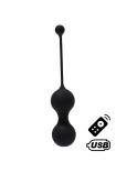 MINA Noir, Boules de Geisha en silicone médical USB avec télécommande MINA Noir, Boules de Geisha en silicone médical USB avec télécommande