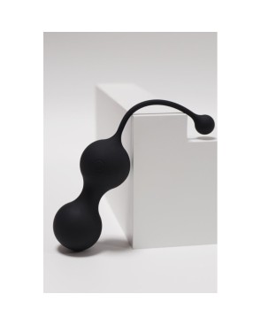 MINA Noir, Boules de Geisha en silicone médical USB avec télécommande 