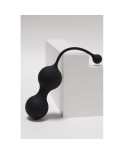 MINA Noir, Boules de Geisha en silicone médical USB avec télécommande MINA Noir, Boules de Geisha en silicone médical USB avec télécommande