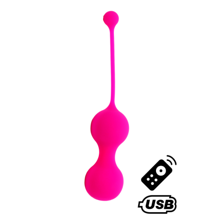 MINA Rose, Boules de Geisha en silicone médical USB avec télécommande