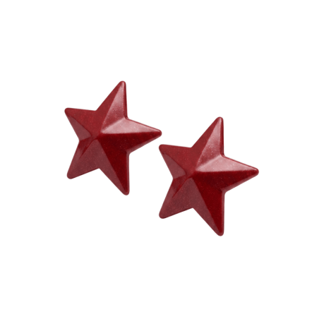 Nipple Métal rouge Cache tétons d'étoile 