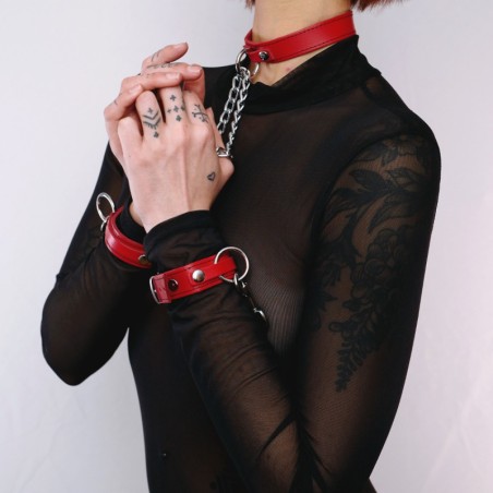 Collier  menottes Rouge