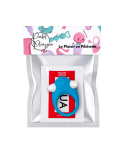 Cockring Vibrant Dauphin Bleu  1 dosette de lubrifiant — Pocket Pleasure