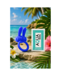 Anneau Vibrant Rabbit Bleu Silicone  1 dosette de lubrifiant — Pocket Pleasure