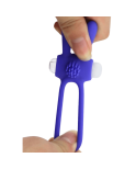 Anneau Vibrant Rabbit Bleu Silicone  1 dosette de lubrifiant — Pocket Pleasure