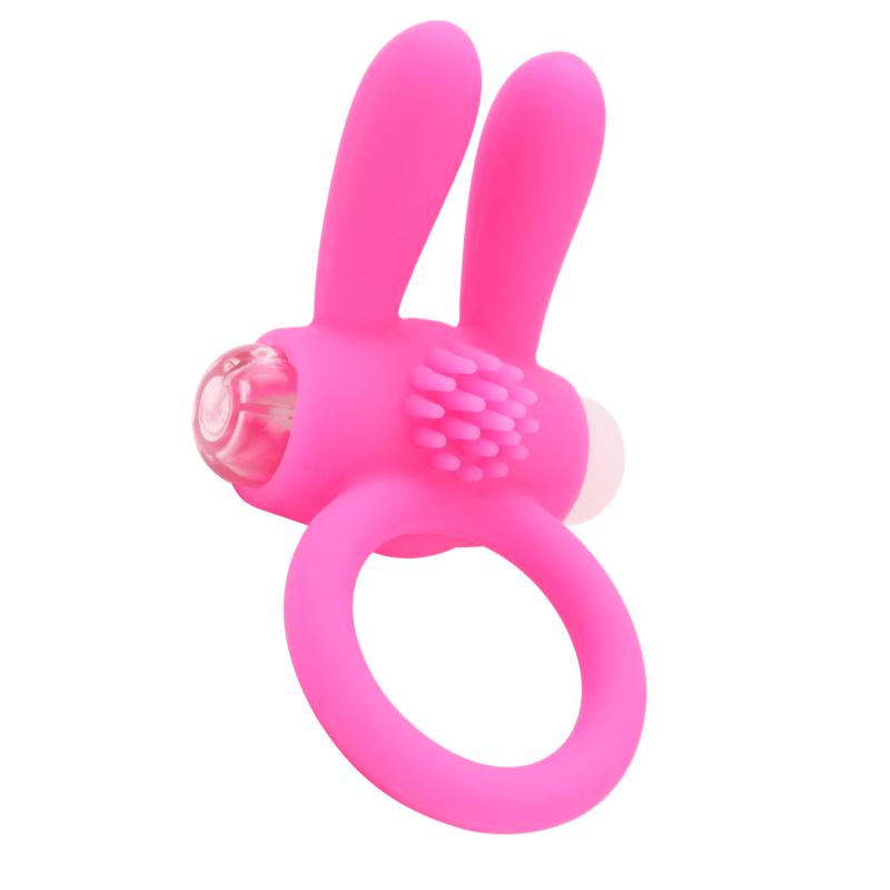 Anneau Vibrant Rabbit Rose Silicone  1 dosette de lubrifiant — Pocket Pleasure