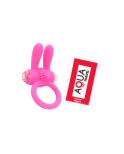 Anneau Vibrant Rabbit Rose Silicone  1 dosette de lubrifiant — Pocket Pleasure