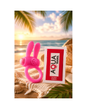 Anneau Vibrant Rabbit Rose Silicone  1 dosette de lubrifiant — Pocket Pleasure