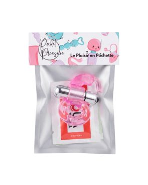 Anneau Vibrant Lapin Rose  1 dosette lubrifiant — Pocket Pleasure