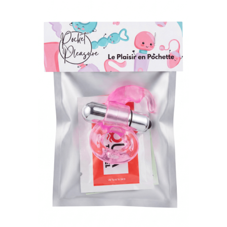 Anneau Vibrant Lapin Rose  1 dosette lubrifiant — Pocket Pleasure