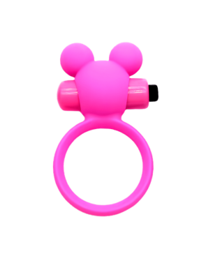 Anneau Vibrant Ourson Rose  1 dosette de lubrifiant — Pocket Pleasure