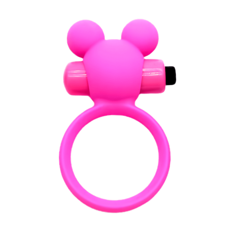 Anneau Vibrant Ourson Rose  1 dosette de lubrifiant — Pocket Pleasure