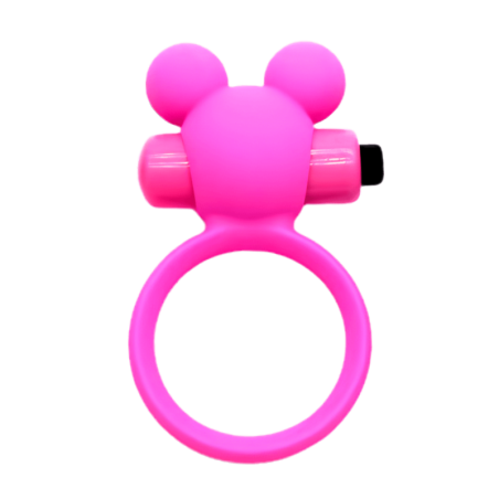 Anneau Vibrant Ourson Rose  1 dosette de lubrifiant — Pocket Pleasure