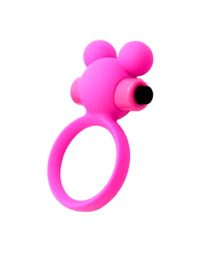 Anneau Vibrant Ourson Rose  1 dosette de lubrifiant — Pocket Pleasure