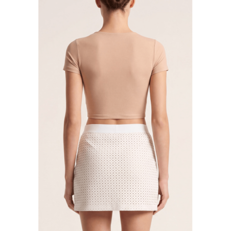 Jupe courte blanche Cassandra