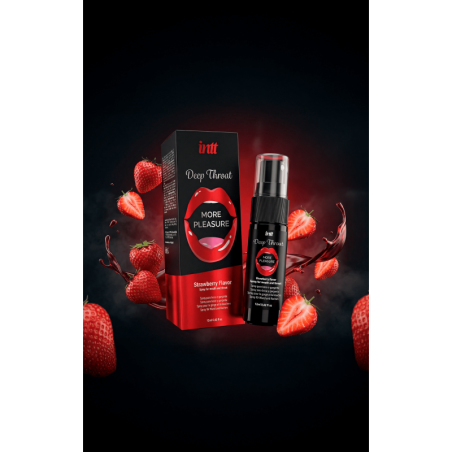 Deep Throat Fraise - Srapy pour la bouche et gorge profonde 