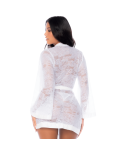 Peignoir en dentelle blanche Peignoir en dentelle blanche