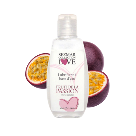 Lubrifiant à base d'eau 100% naturel Fruit de la passion 90ml 