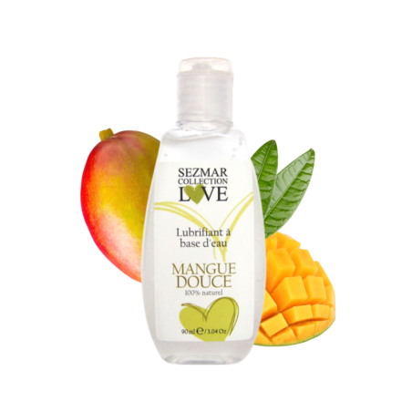 Lubrifiant à base d'eau 100% naturel Mangue Douce 90 ml 