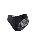 Culotte noire en dentelle avec nœud en satin Culotte noire en dentelle avec nœud en satin