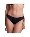 Culotte noire en dentelle avec nœud en satin Culotte noire en dentelle avec nœud en satin