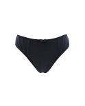 Culotte noire en dentelle avec nœud en satin Culotte noire en dentelle avec nœud en satin