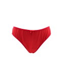 Culotte rouge en dentelle avec nœud en satin Culotte rouge en dentelle avec nœud en satin