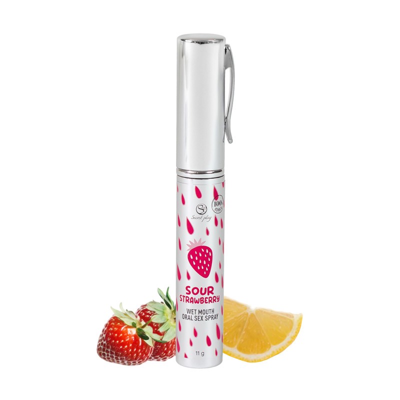 Spray sexe oral à la fraise acide - bouche humide Spray sexe oral à la fraise acide - bouche humide