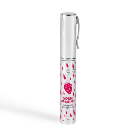 Spray sexe oral à la fraise acide - bouche humide
