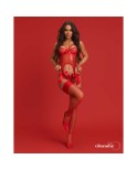 Gifty red Corset et string Gifty red Corset et string