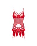 Gifty red Corset et string Gifty red Corset et string