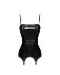 F381 Dominae Venom Corset porte jarretelles en PVC F381 Dominae Venom Corset porte jarretelles en PVC