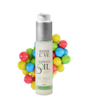 Huile de massage comestible bubble gum 50ml 
