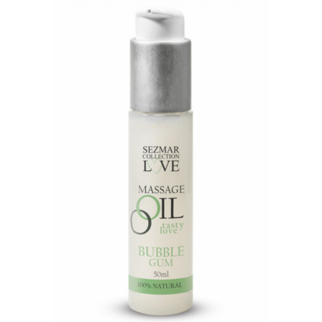 Huile de massage comestible bubble gum 50ml 