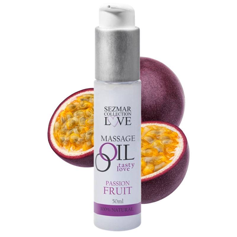Huile de massage comestible Fruit de la passion 50ml Huile de massage comestible Fruit de la passion 50ml