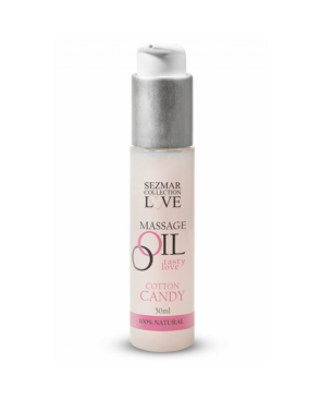 Huile de massage comestible Barbe à papa 50ml 