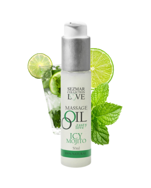 Huile de massage comestible mojito menthe 50ml 