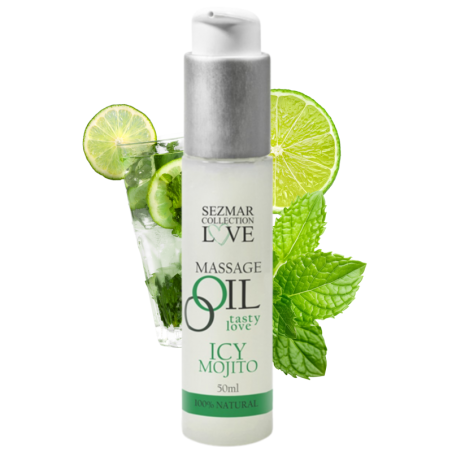 Huile de massage comestible mojito menthe 50ml 