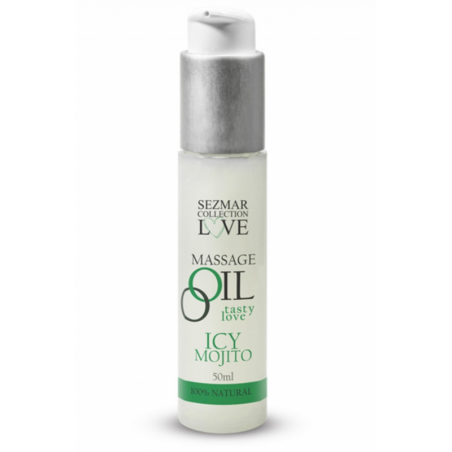 Huile de massage comestible mojito menthe 50ml 