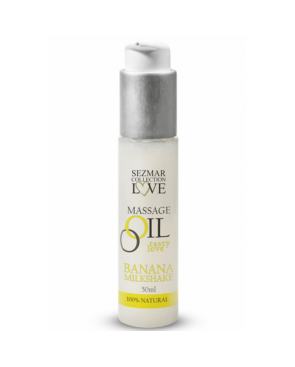 Huile de massage comestible milkshake banane 50ml 