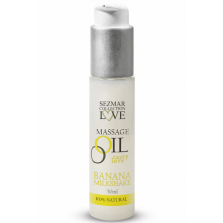 Huile de massage comestible milkshake banane 50ml 