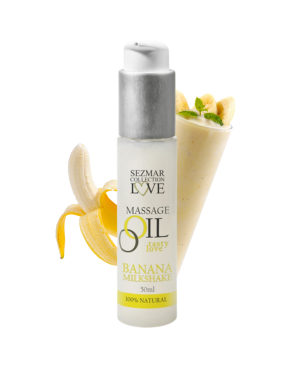 Huile de massage comestible milkshake banane 50ml 