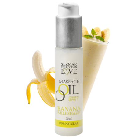 Huile de massage comestible milkshake banane 50ml 