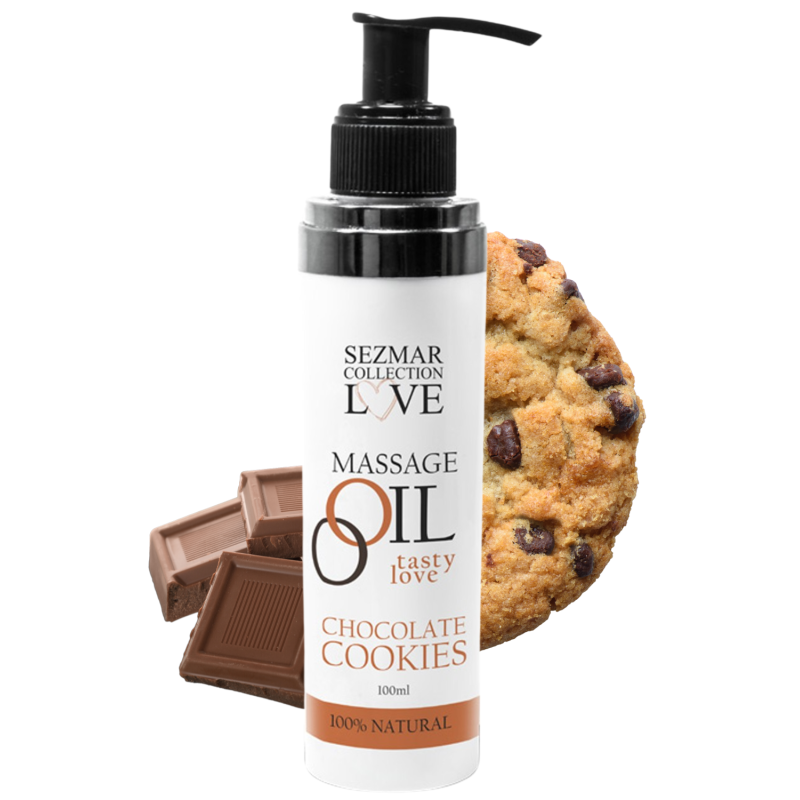 Huile de massage comestible cookie chocolat 100ml 100% naturelle Huile de massage comestible cookie chocolat 100ml 100% naturelle