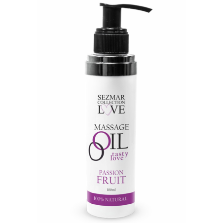 Huile de massage comestible Fruit de la passion 100ml 100% naturelle