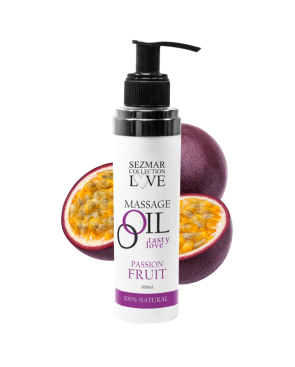 Huile de massage comestible Fruit de la passion 100ml 100% naturelle