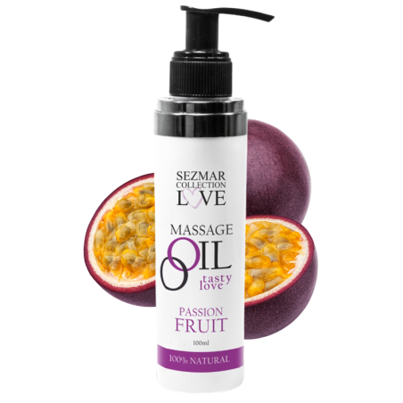 Huile de massage comestible Fruit de la passion 100ml 100% naturelle